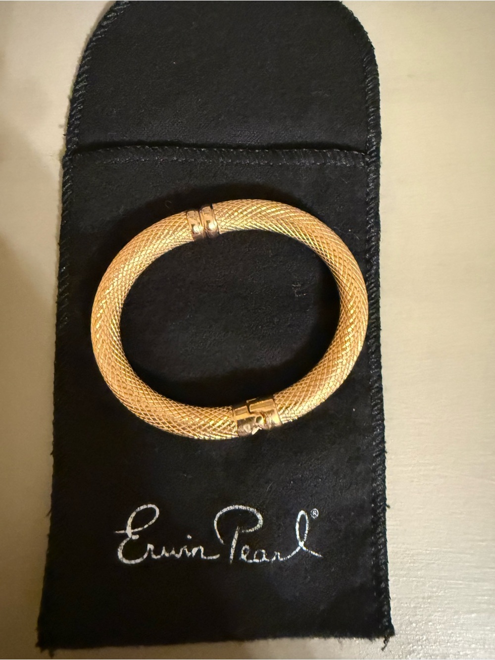 Erwin Pearl Rose Gold Bangle Bracelet NWOT